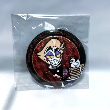 해즈빈 호텔 애니메이트 카페 루시퍼 글리터 캔뱃지 등신