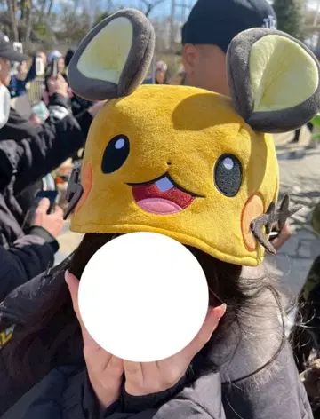 포켓몬스터 도감 카토우 한정판 데덴네 봉제 인형 캡 캐릭터 캡