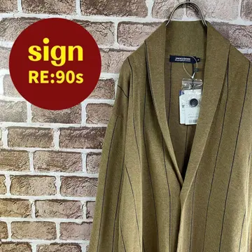 쇼와 레트로풍 유니온 스테이션 코튼 가디건 브라운