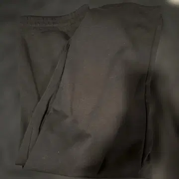 유니클로 맨투맨 와이드 팬츠 3XL 블랙