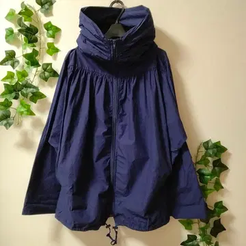 츠모리치사토 후드 부착 오버 사이즈 블루종 y2k 네이비