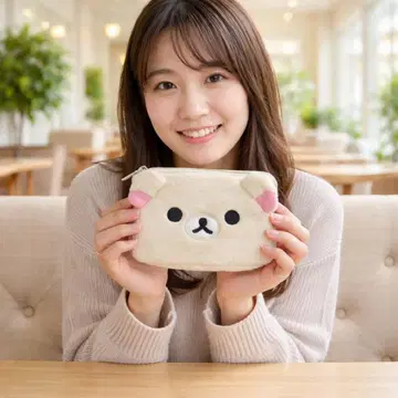 [ 새상품 미사용 ] 코리락쿠마 지갑 푹신푹신 파우치 소품함