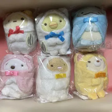 스미코구라시 햄스터 자년 테노리 봉제 인형 세트