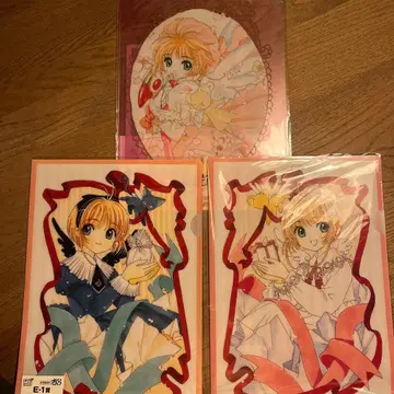 카드캡터 사쿠라 클리어 파일 4장 세트 아니쿠지 미개봉 새상품