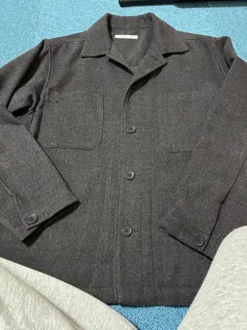 JOURNAL STANDARD 다크 그레이 울 혼방 셔츠 자켓