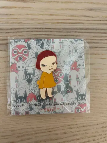 나라 요시토모 여아 아트 핀 배지 핀 배지 핀즈 브로치