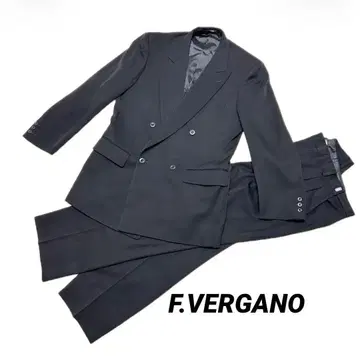 더블 수트 셋업 남성용 L 예복 프랑코 베르가노 컨디션 최상 블랙
