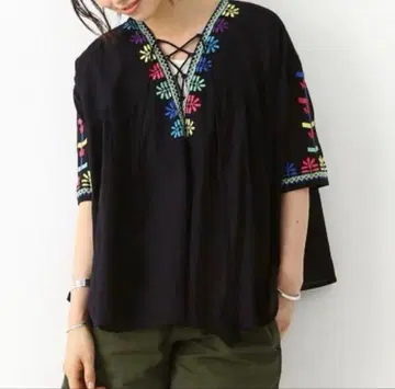 BEAMS BOY x Trepied 자수 포함