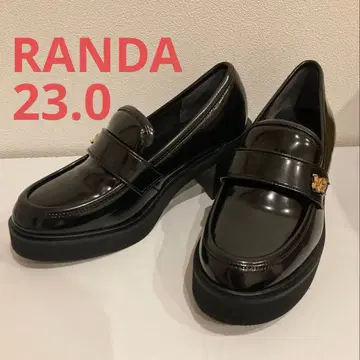 RANDA 란다 모노그램 부품 볼륨 밑창 로퍼 23.0