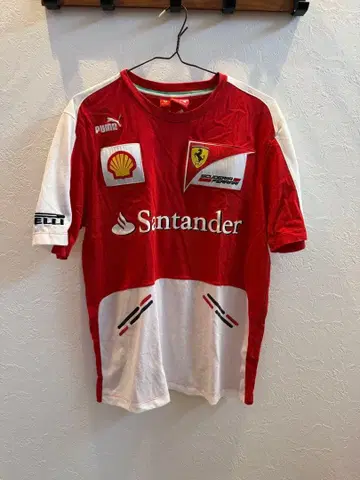 Ferrari Puma 스쿠데리아 페라리 팀 T셔츠 사이즈 S
