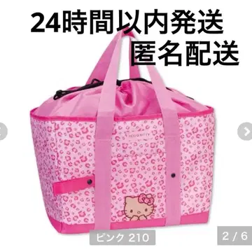 [ 미사용 새상품 ] 산리오 헬로키티 레오파드 무늬 쇼핑백 아베일 카고백