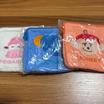 타베코 동물 후와모코 파우치 컬렉션 원숭이 군 코끼리 군 페가수스 짱