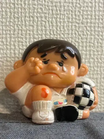 [초레어] 마키론 꼬마 당시 물건 저금통 레트로 소프트 비닐 인형