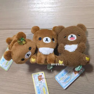갈색곰 이로의 쿠마큥 Days 손바닥 봉제 인형 3세트