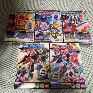 반다이 슈퍼전대 히어로 시리즈 미니프라 5개 세트