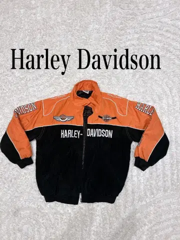 할리데이비슨 레이싱 자켓 자수 로고 나일론