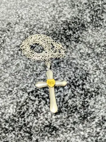 [ 완판템 ] 루드 갤러리 RG 크로스 목걸이 실버