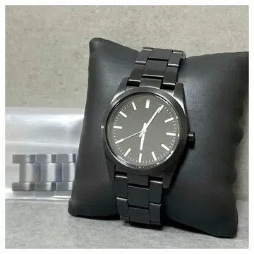 무인양품 손목시계 아날로그 3침 쿼츠 블랙 MUJI