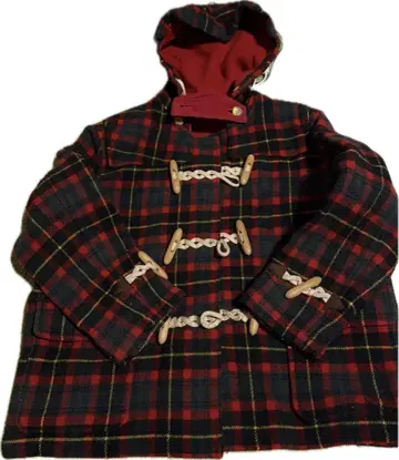ATSUKI ONISHI 빨검 체크 더플 코트 Y2K 레트로 귀여운