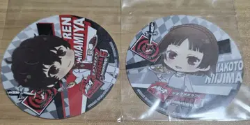 페르소나5 세가 콜라보 카페 코스터 주인공 아마미야 렌 니지마 마코토