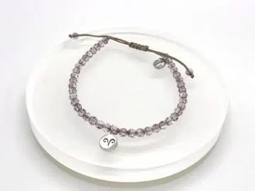 찬루 CHAN LUU 비즈 팔찌 퍼플 계열 은제 925YS