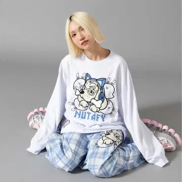 갈피 갈쨩 강아지타 롱Tee 티셔츠 맨투맨