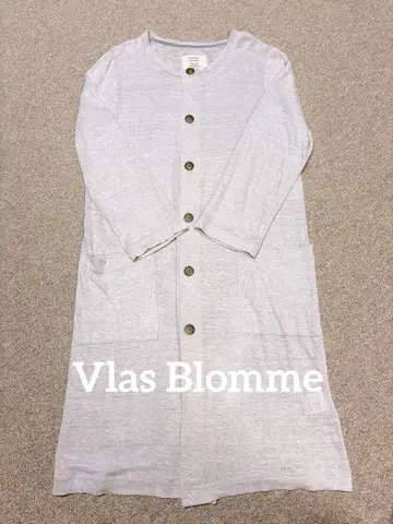 [새상품급] Vlas Blomme 코르트레이 린넨 100% 롱 가디건