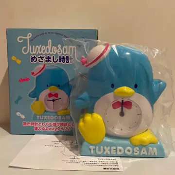 미사용 새상품 턱시도샘 알람 시계 탁상 시계 헤이세이 레트로