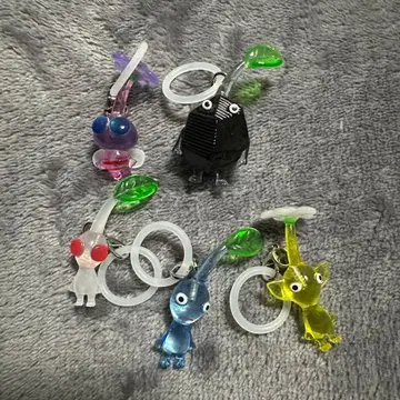 피크민 2 메지루시 액세서리 깃털 바위 파랑 옐로우 컬러 화이트 피크민