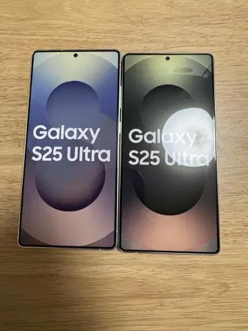 Samsung Galaxy S25 Ultra 2대 세트 모크업