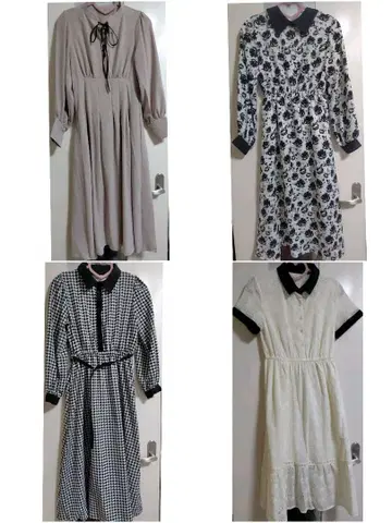 GRL 여성용 원피스 4종 세트