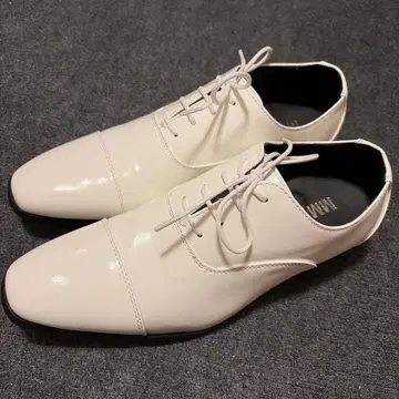 MM/ONE 화이트 드레스 신발 결혼식 남성용