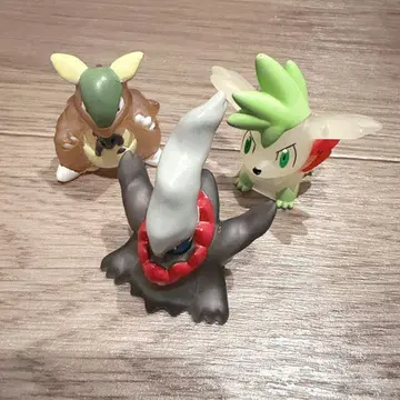 한정판 클리어ver. 포켓몬 키즈 3체 다크라이 쉐이미 가오가 오