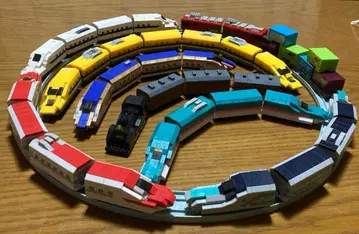 다이소 푸치블록 철도 시리즈 묶음 판매 세트