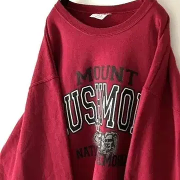 저지즈 마운트 러시모어 맨투맨 XL 레드 빨간색 구제 의류