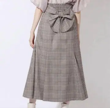 [WILLSELECTION] 백리본 체크 스커트 M 사이즈
