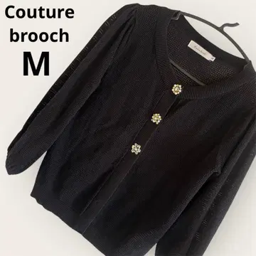 Couturebrooch 가디건 블랙 긴팔 M 오피스 캐주얼