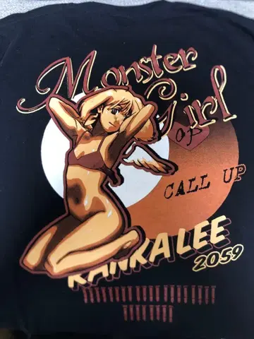 마크로스F 란카 리 COSPA 티셔츠 블랙 M사이즈