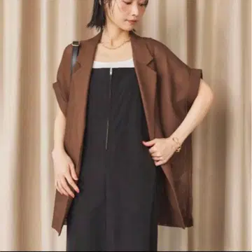 doux archives 메쉬 프렌치 슬리브 자켓 당일 발송