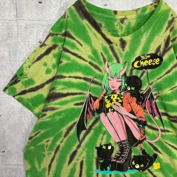 1550 hottopic 타이다이 데빌걸 빅 프린트 T셔츠 L