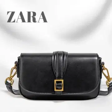 [새상품] ZARA 버클 디테일 크로스 바디백 블랙