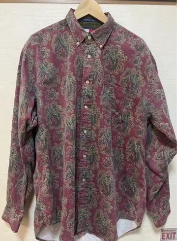 타미힐피거 페이즐리 무늬 긴팔 셔츠 L