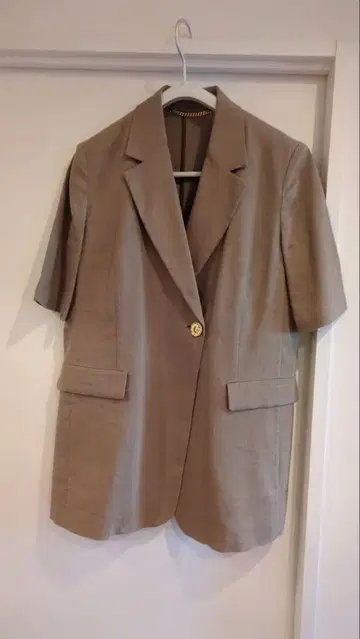 저널 스탠다드 레서지 린넨 하프 슬리브 자켓