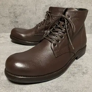 미사용급 캐서린 햄넷 런던 워크 부츠 주름 가죽 블랙 2404