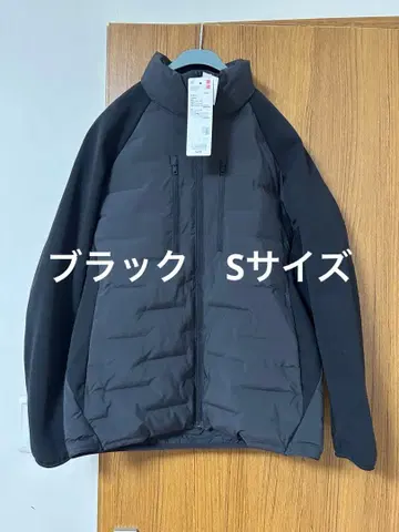 UNIQLO 콤비네이션 퍼프 테크 자켓 블랙 S 사이즈