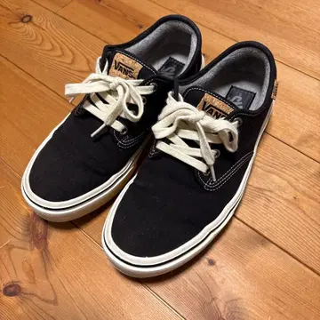 VANS 26.5cm 4홀 블랙 캔버스 스니커즈