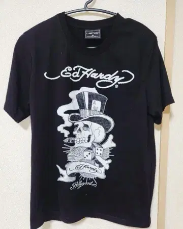 Ed Hardy 스컬 그래픽 T셔츠 XL 블랙