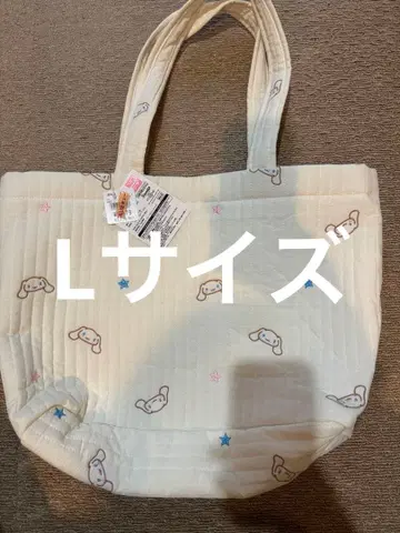 인기 완판 시나몬 이불 누비 토트백 L 산리오 새상품 시나모롤