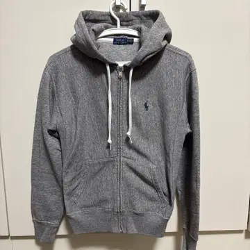폴로 랄프 로렌 그레이 풀 지퍼 후디