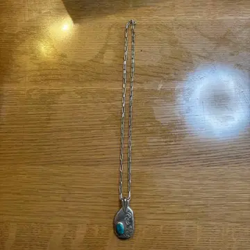 빈티지 스털링 실버 터콰이즈 목걸이